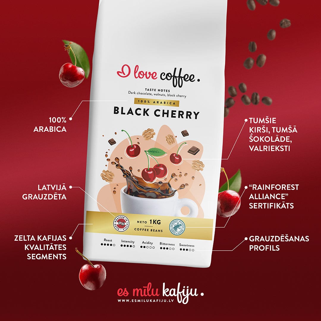 Rainforest alliance kafija Latvijā grauzdēta