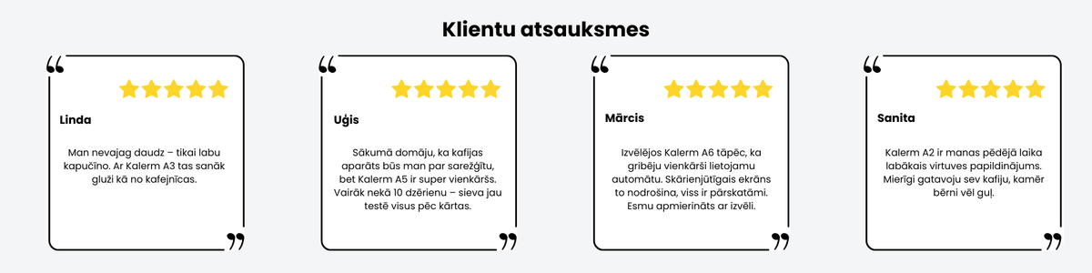 Kalerm atsauksmes