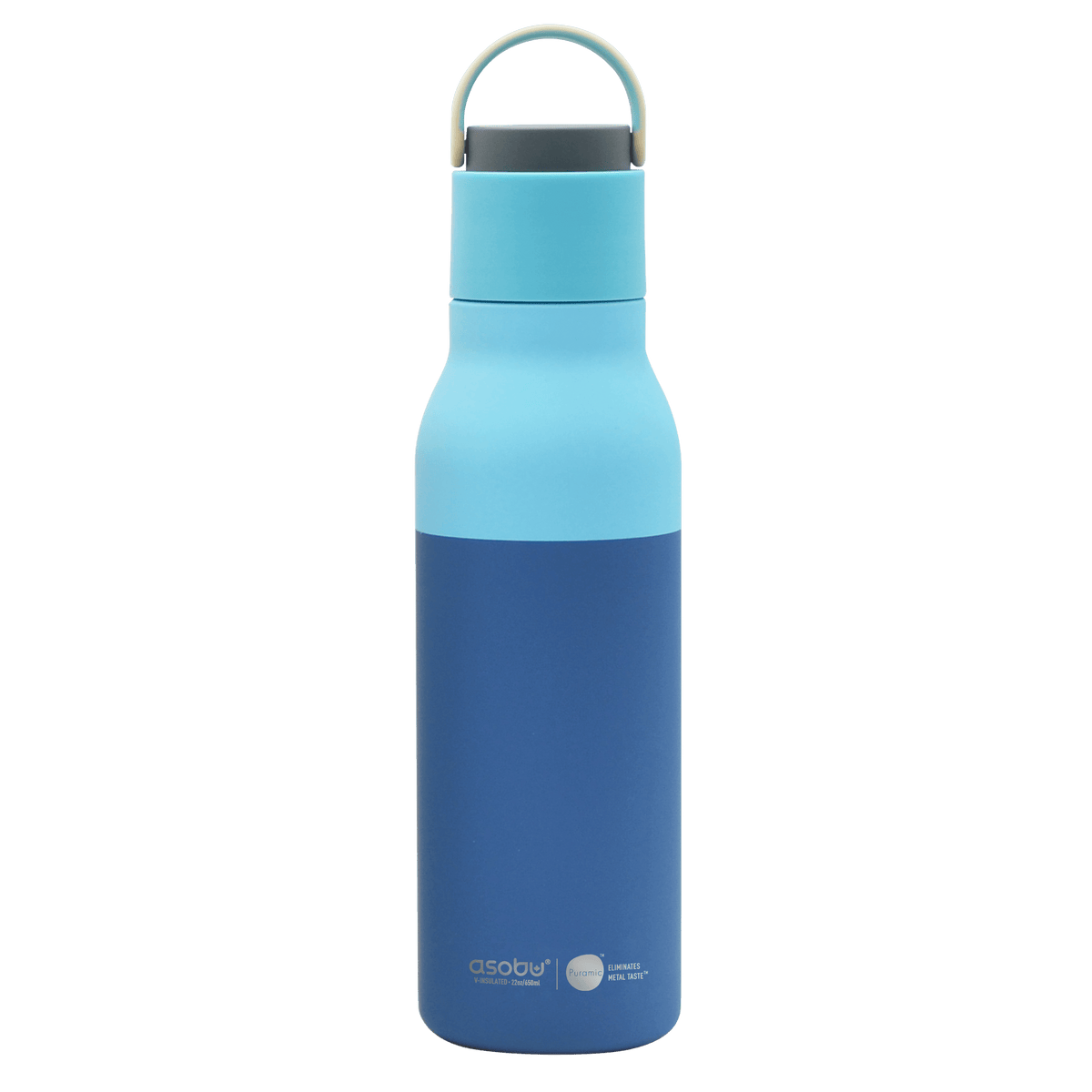 Asobu Trauki Pasteļu zila Termopudele Asobu Metro, 650ml, SBV34 bazilika zaļa