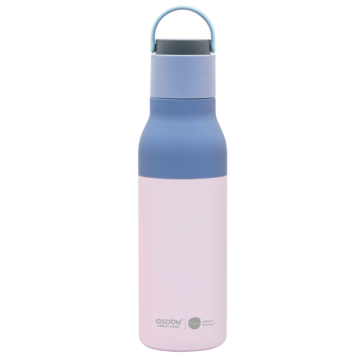 Asobu Trauki Pasteļu rozā Termopudele Asobu Metro, 650ml, SBV34 bazilika zaļa