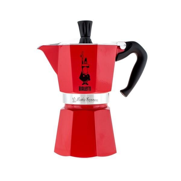 Bialetti Kafijas pagatavošanas rīki MOKA kanniņa Bialetti Express 6 tasītēm, sarkana