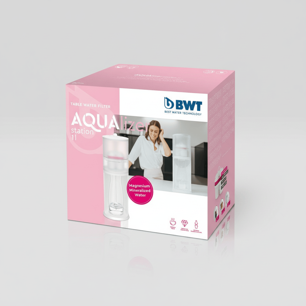 BWT Ūdens filtri AQUAlizer ūdens filtra stacija (1 filtrs, 1 karafe )