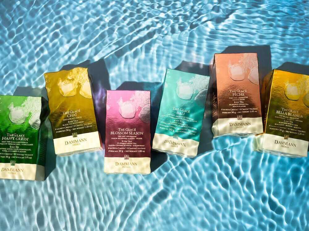 Dammann Tēja maisiņos Tēja zīda maisiņos ledus tējas gatavošanai, Bali zaļā aroma tēja, 6 gab