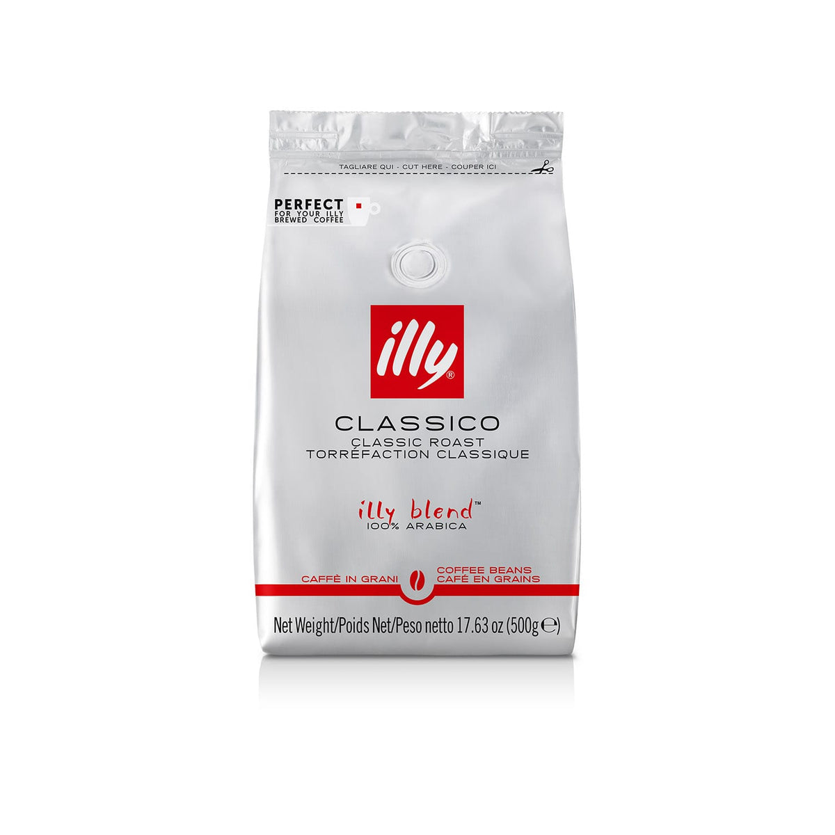 illy Kafijas pupiņas Illy classico kafijas pupiņas, vidēji grauzdētas, 500g
