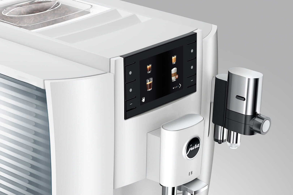 Jura Pupiņu automāti JURA kafijas automāts, E8 Piano White (EC)