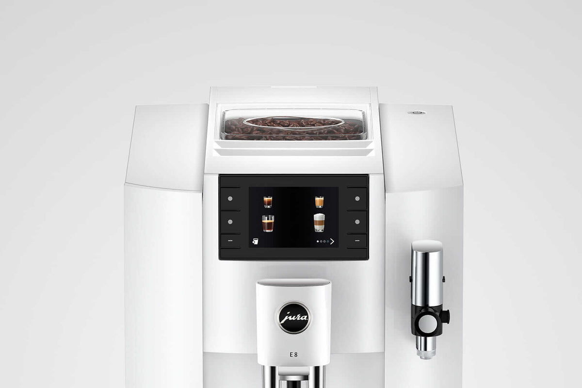 Jura Pupiņu automāti JURA kafijas automāts, E8 Piano White (EC)