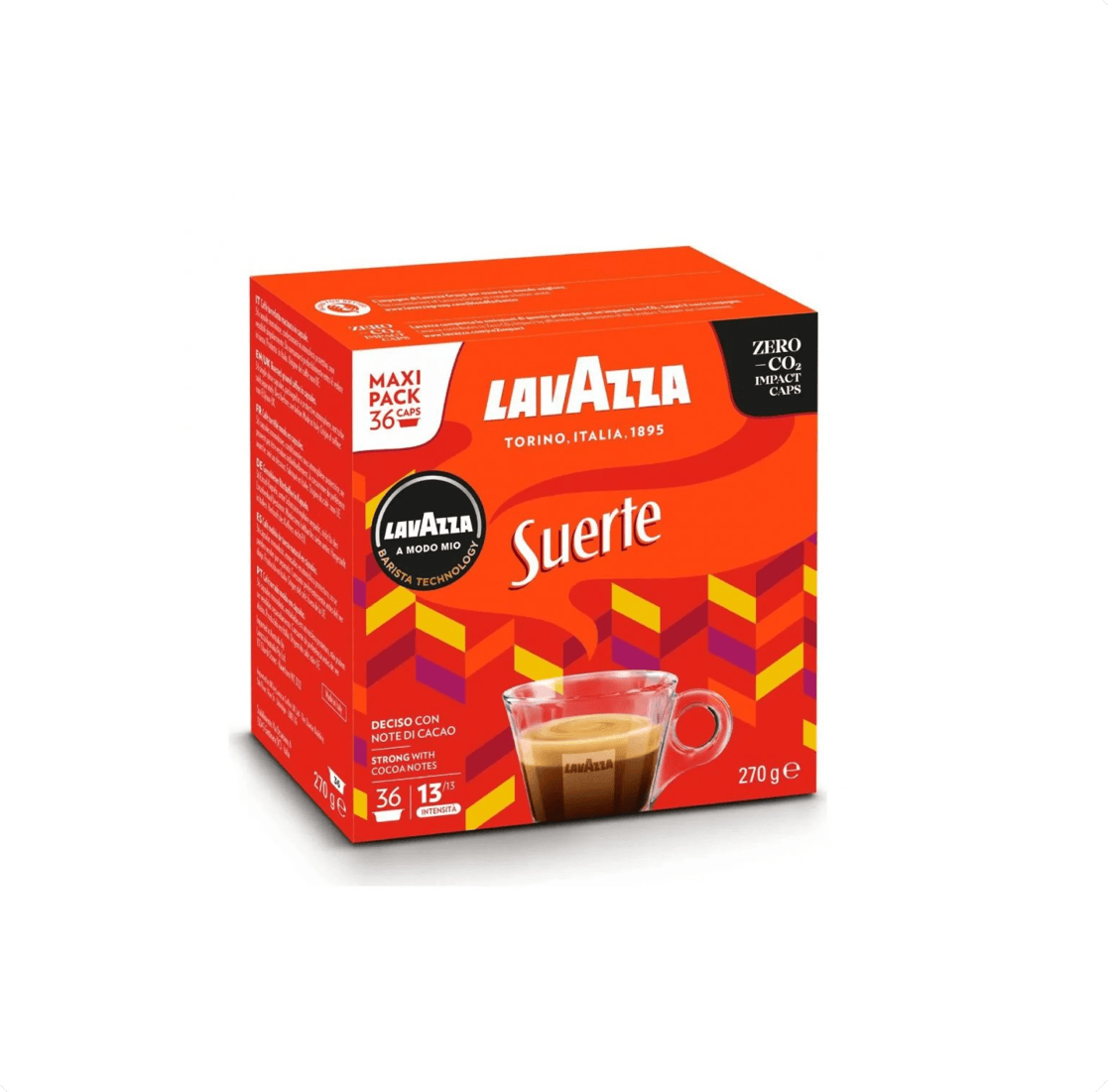 Lavazza Kapsulas Kafijas kapsulas Lavazza Modo Mio Suerte, 36gb