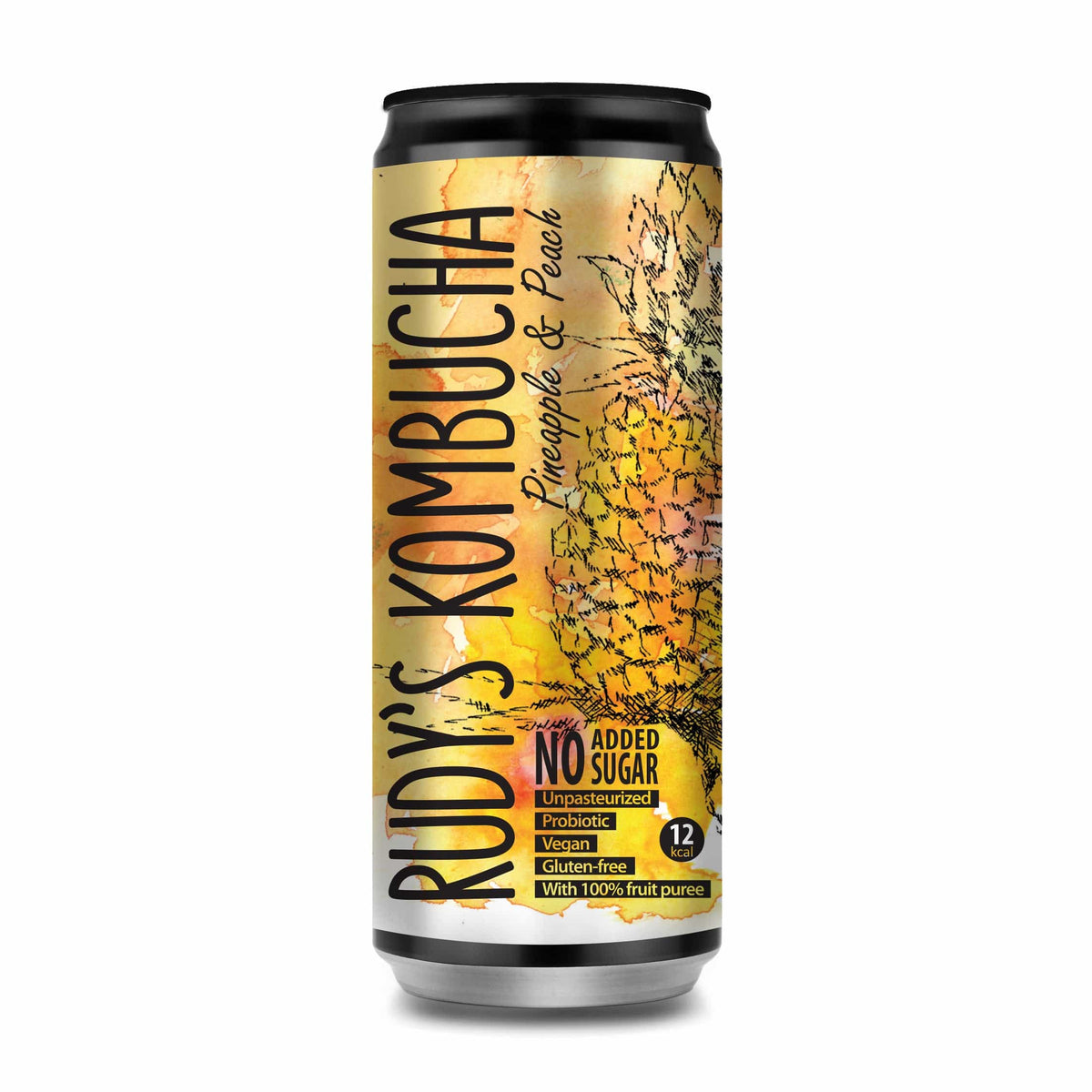 Rudy's Cita kafija Rudy's kombuča ananāsu un persiku, 330ml