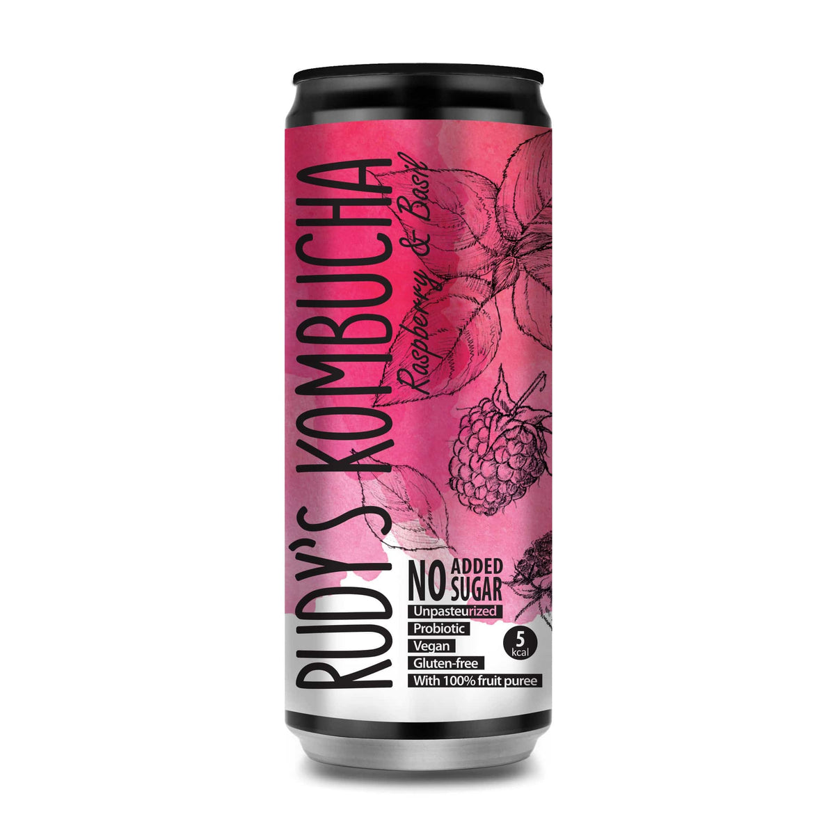 Rudy's Cita kafija Rudy's kombuča aveņu un bazilika, 330ml