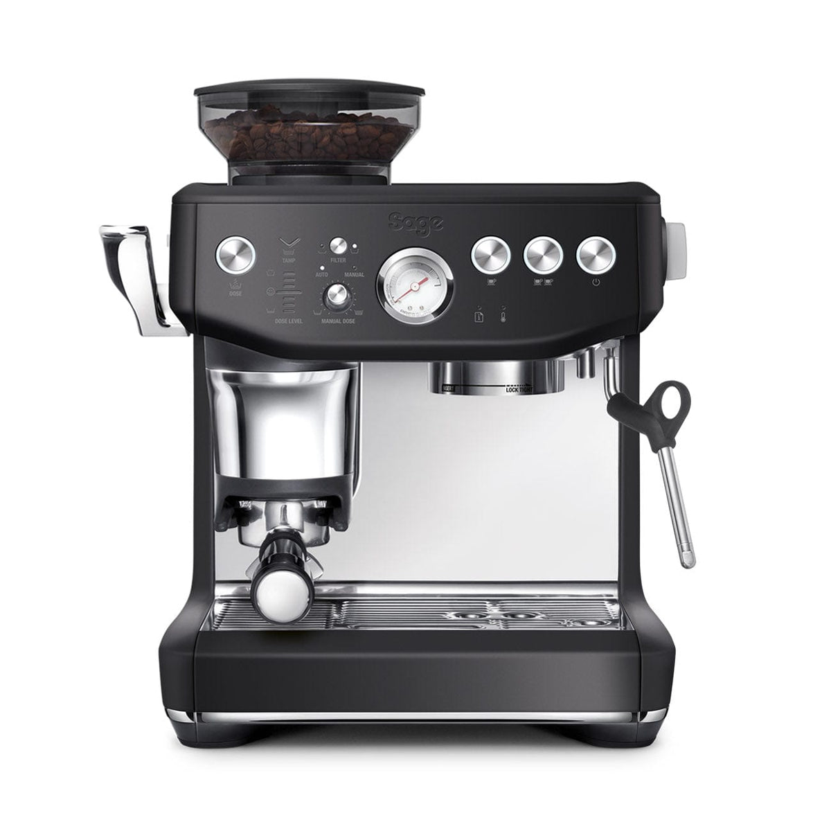 Sage Pupiņu automāti Matēts melns Kafijas automāts Sage Barista Express Impress