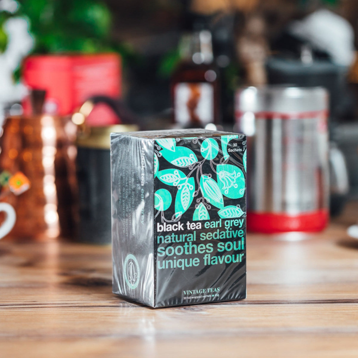 Vintage Tēja maisiņos Vintage Black Earl Grey tēja maisiņos, 30gab