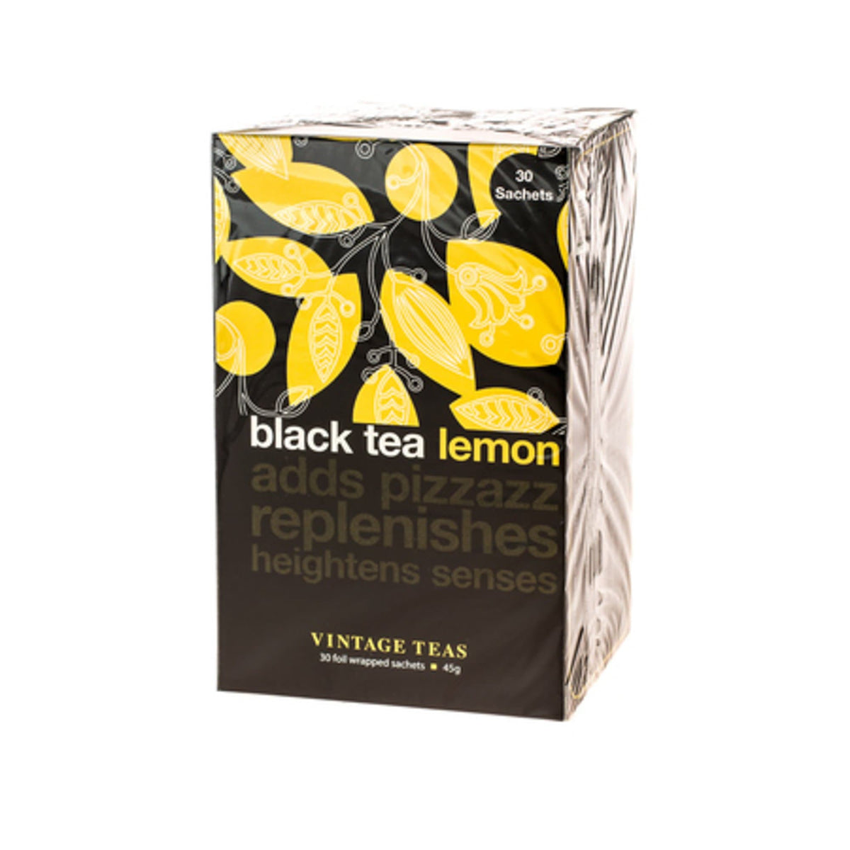 Vintage Tēja maisiņos Vintage Black Lemon tēja maisiņos, 30gab