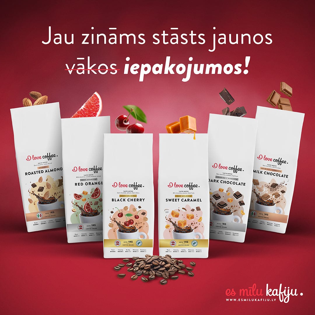 100% Arabica kafija Latvijā grauzdēta