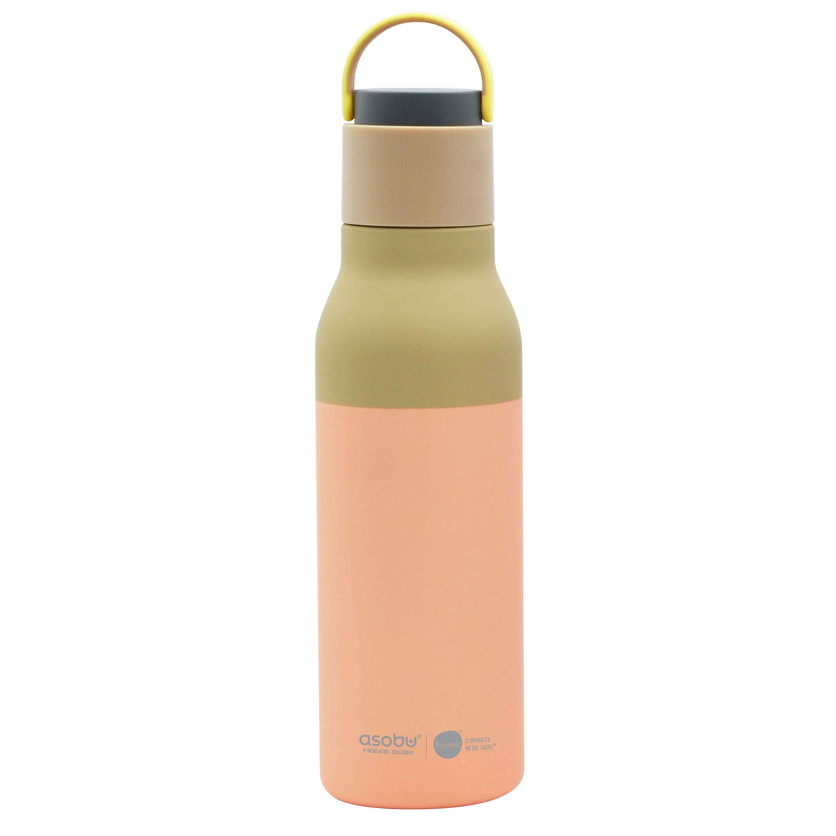 Asobu Trauki Pasteļu oranža Termopudele Asobu Metro, 650ml, SBV34 bazilika zaļa