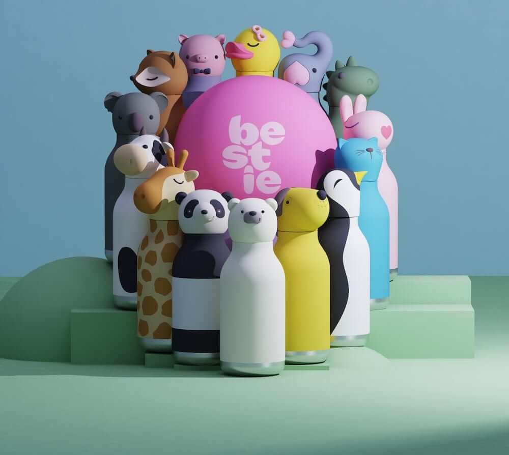 Asobu Trauki Termopudele Asobu Bestie, 460ml, PANDA