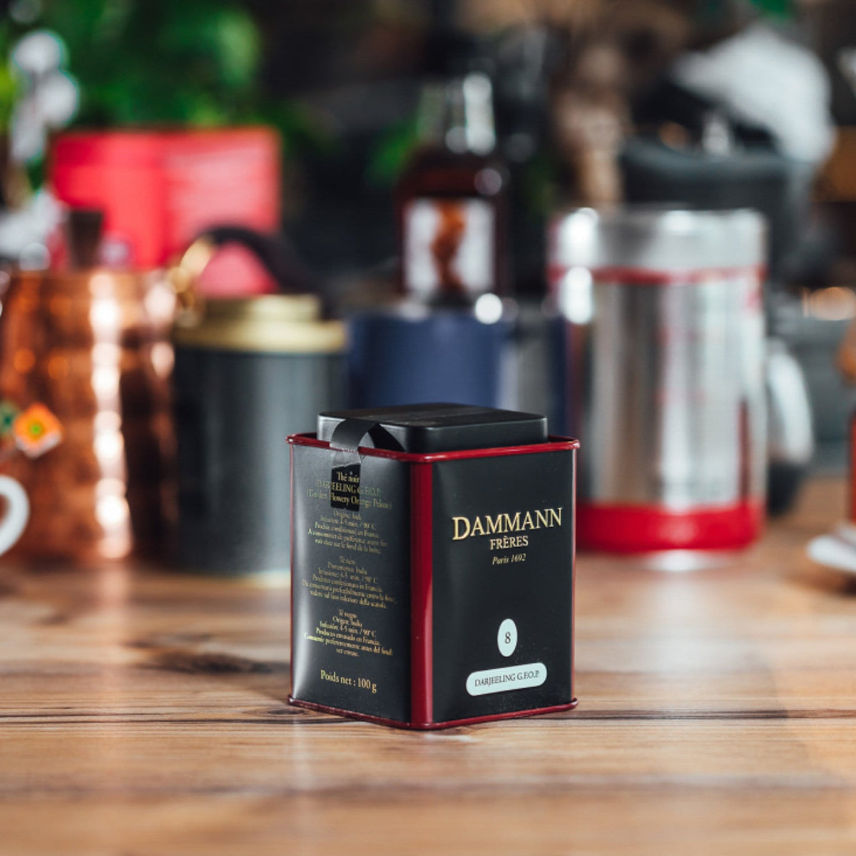 Dammann Beramā tēja Tēja beramā HOME Darjeeling G.F.O.P. - 8 melnā tēja 100g