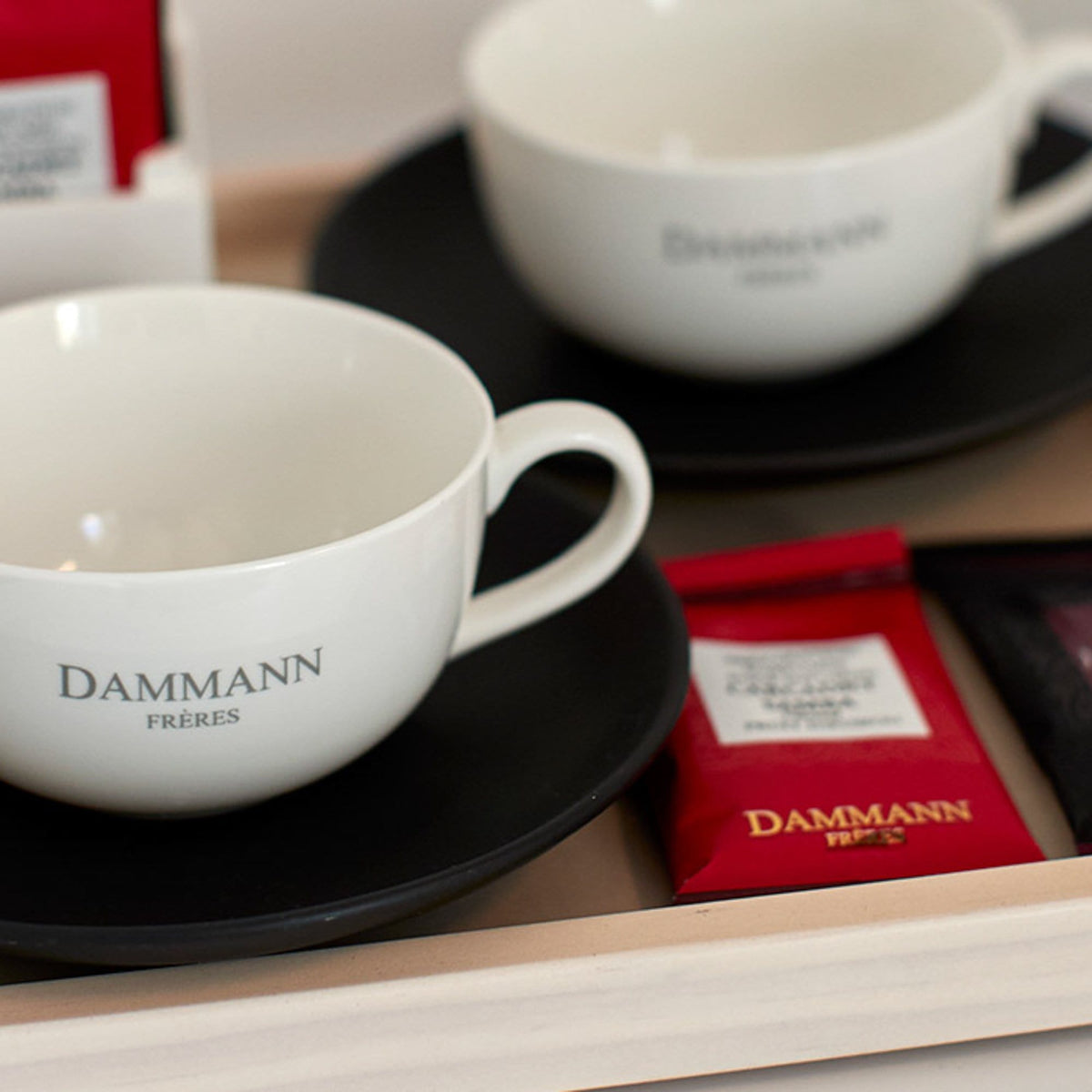 Dammann Trauki Krūzīte Dammann ar melnu apakštasīti 150ml