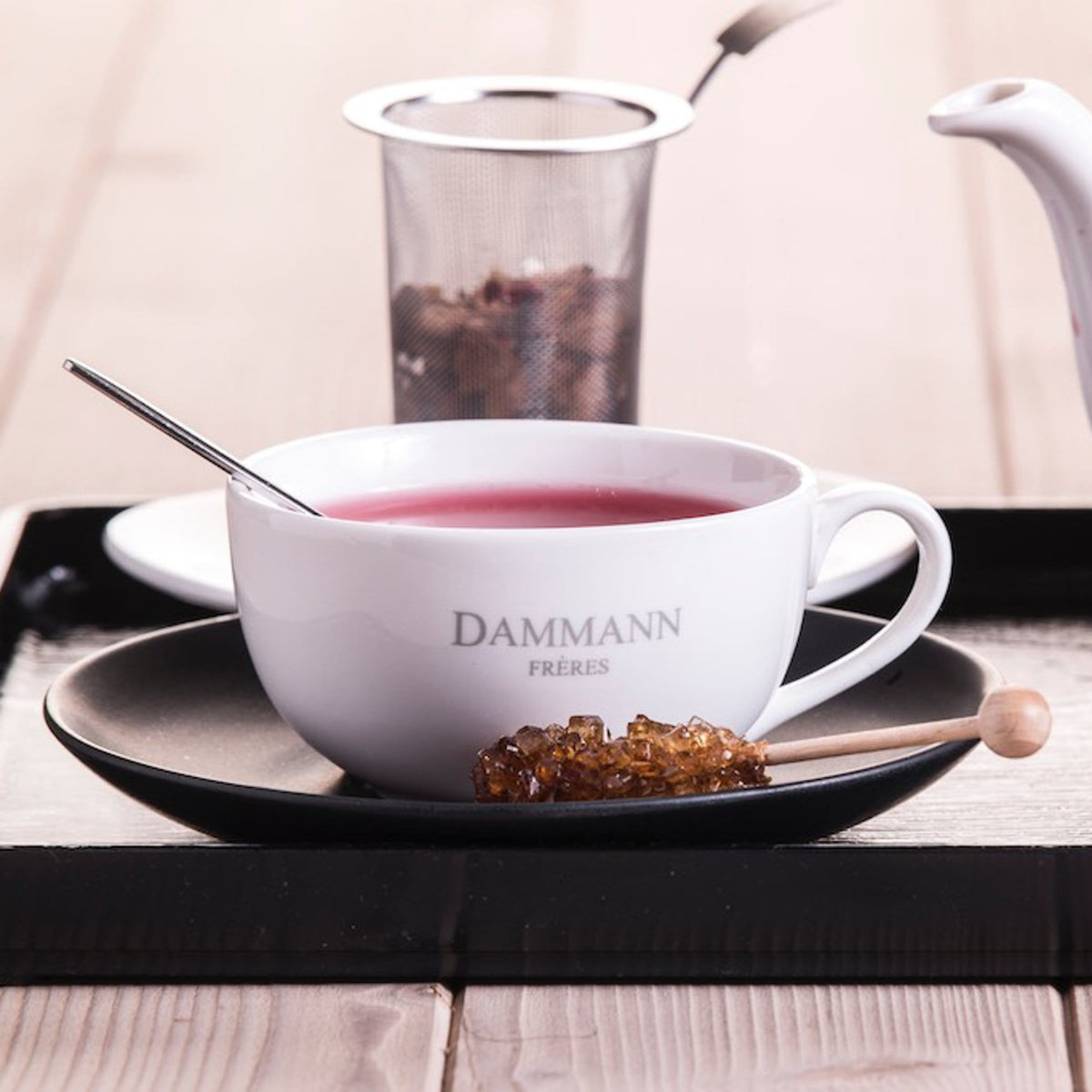 Dammann Trauki Krūzīte Dammann ar melnu apakštasīti 150ml