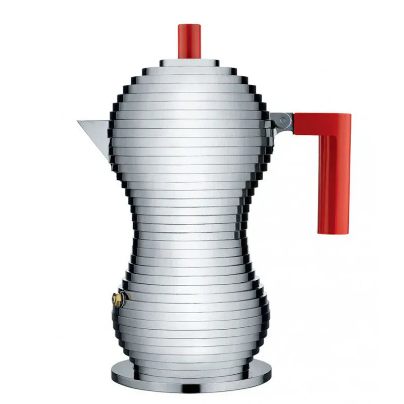 Illy Kafijas pagatavošanas rīki Moka kanniņa Illy Alessi Pulcina 1 cup, sarkana
