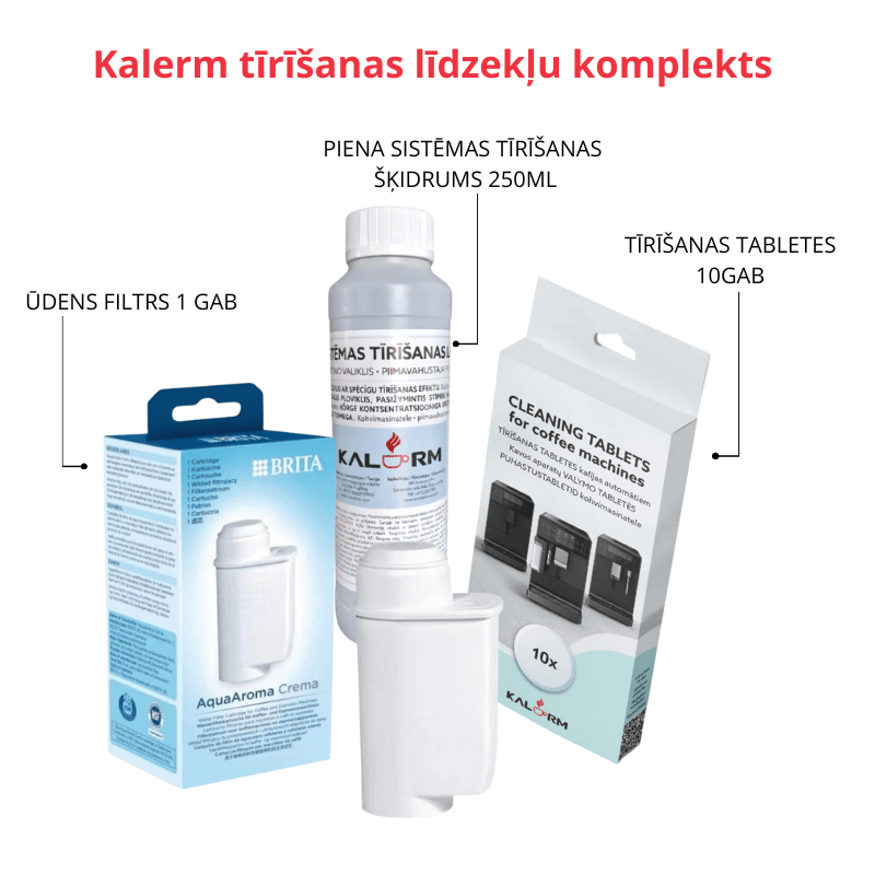 Kalerm Kopšanas līdzekļi Kalerm kafijas automātu tīrīšanas komplekts