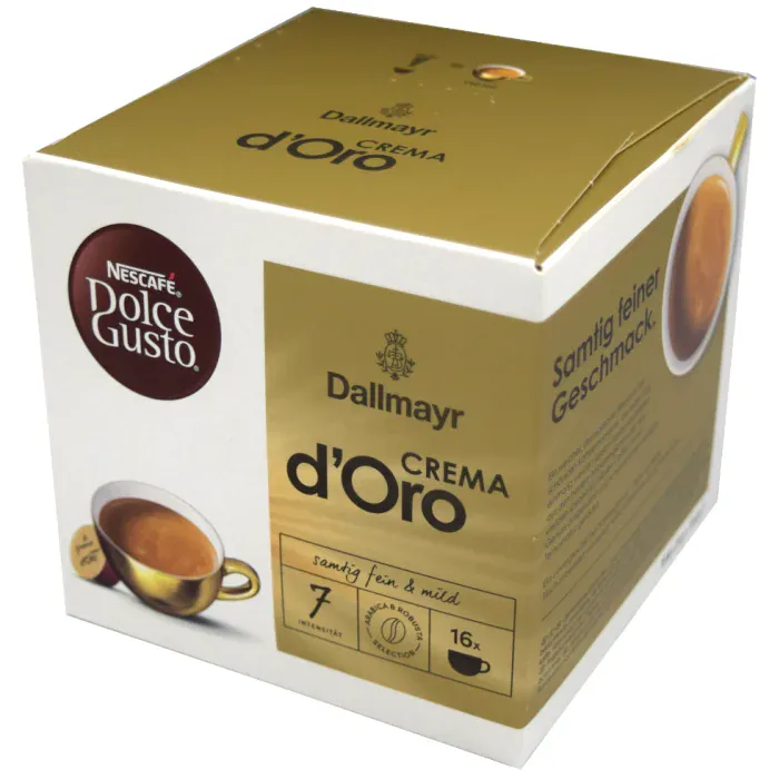 Nescafe Kapsulas Kafijas kapsulas Nescafe Dolce Gusto Dallmayr CREMA d'Oro, 16 gab