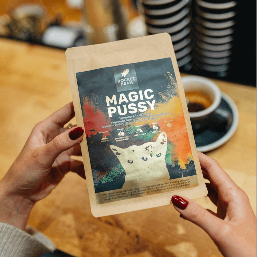 Rocket Bean Roastery Kafijas pupiņas Kafijas pupiņas Magic Pussy, Ethiopia Yirgacheffe, 200g