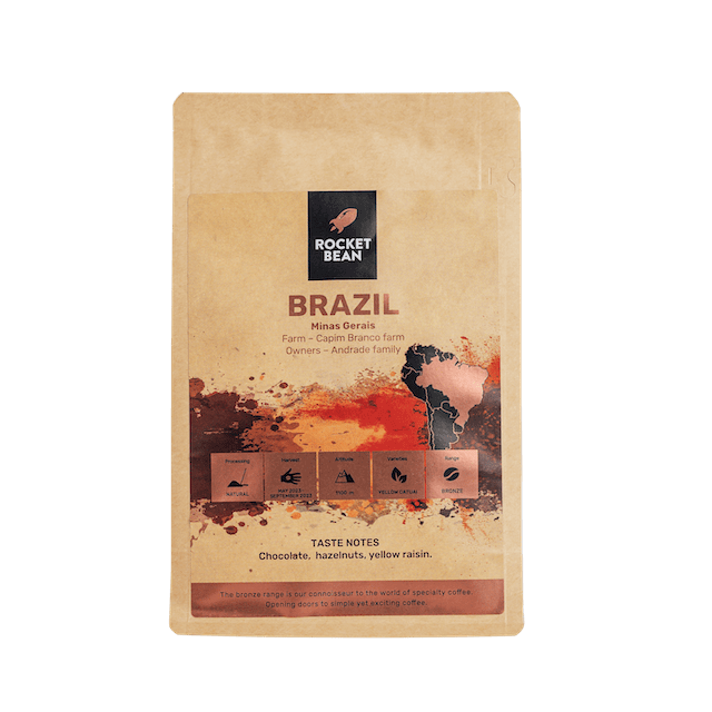 Rocket Bean Roastery Kafijas pupiņas Kafijas pupiņas RBR Brazil, Capim Branco, Natural, 200g