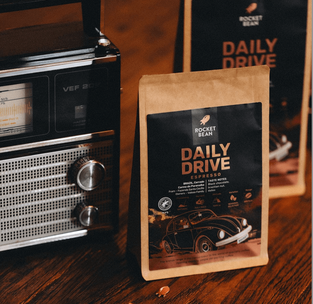 Rocket Bean Roastery Kafijas pupiņas Kafijas pupiņas RBR Daily Drive, Brazil Cerrado, RFA, 200g