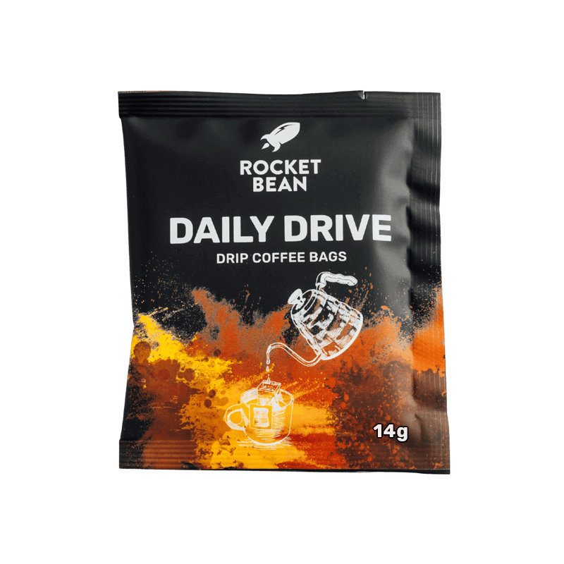 Rocket Bean Roastery Kafijas pupiņas Maltā kafija RBR Drip coffee bag Daily Drive, 14g
