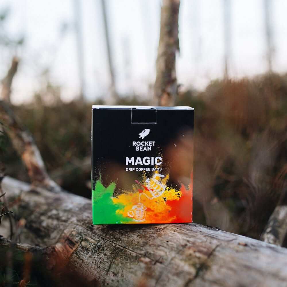 Rocket Bean Roastery Kafijas pupiņas Maltā kafija RBR Drip coffee bag Magic, 14g