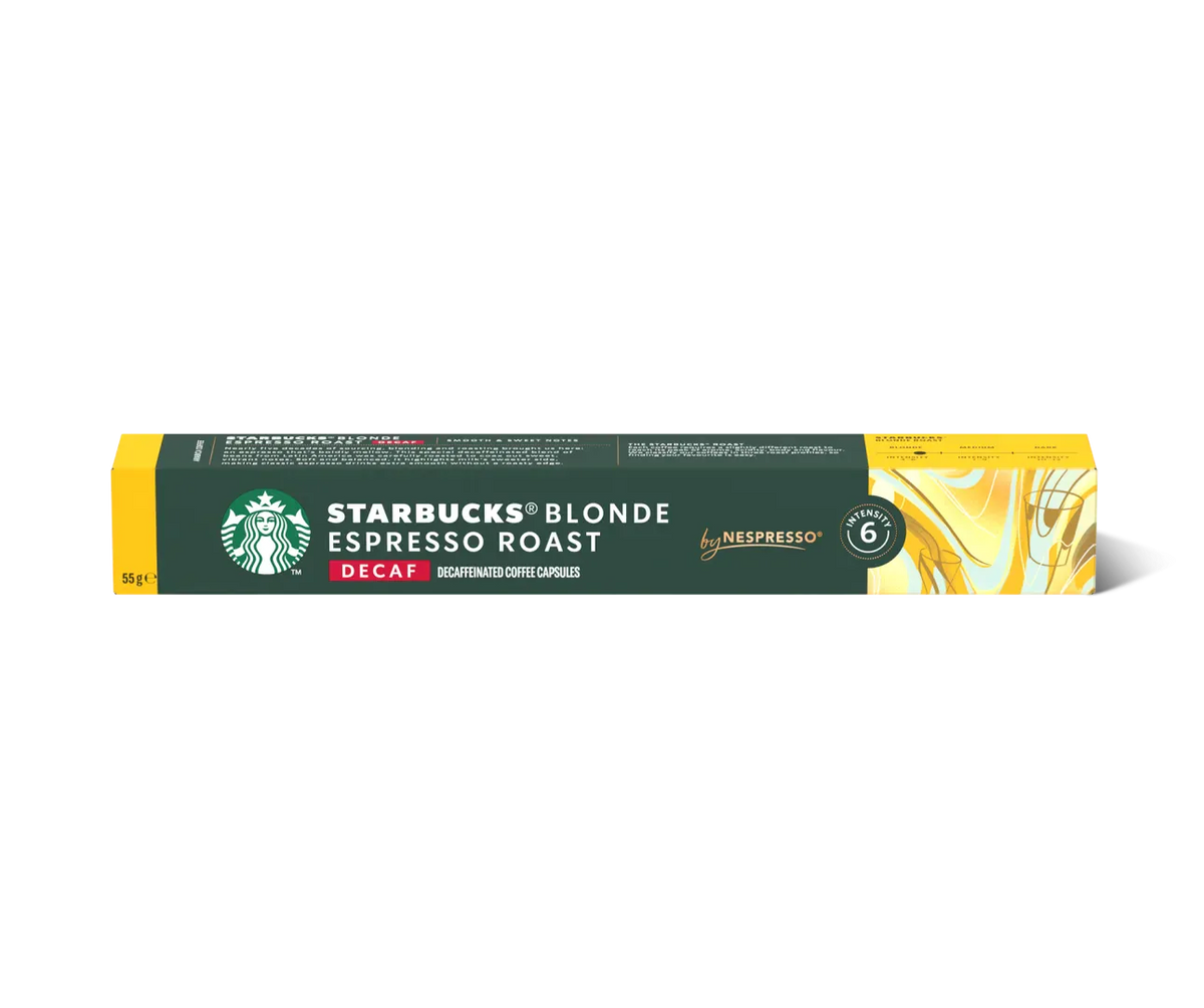 Starbucks Kapsulas Kafijas kapsulas Starbucks Nespresso Blonde, BEZKOFEĪNA 10gb